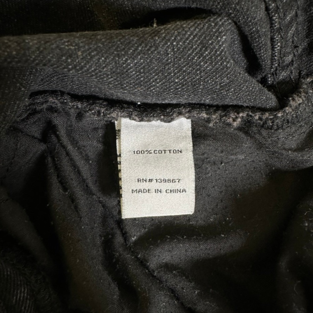 Princess Polly Washed Black High Waisted Cotton Denim Jeans US 4 RN 139867 - Picture 4 of 13